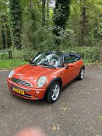 Mini 1.6 16V Cooper Cabrio 2005 Airco Leder Stoelverwarming, Auto's, Voorwielaandrijving, Metallic lak, Zwart, 4 cilinders
