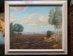 Sam S. Schellink OLIEVERF schilderij landschap 63x53cm, Antiek en Kunst, Ophalen of Verzenden