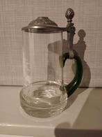 Bierpul met deksel vintage, Verzamelen, Glas en Borrelglaasjes, Ophalen, Zo goed als nieuw, Bierglas