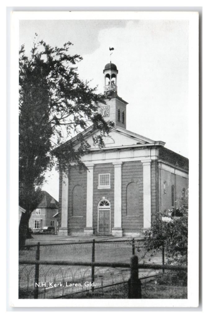 Laren, N.H. Kerk, Verzamelen, Ansichtkaarten | Nederland, Gelopen, Gelderland, 1940 tot 1960, Verzenden