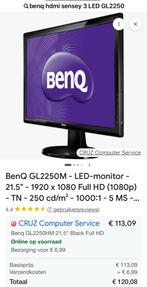 PC LED  scherm BENQ ZWART GL2250, Ophalen of Verzenden