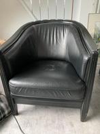 Lederen club fauteuil, Huis en Inrichting, Gebruikt, Eenpersoons, 75 tot 100 cm, Ophalen of Verzenden