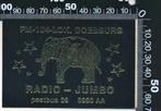 Sticker: Radio Jumbo - Doesburg, Verzamelen, Stickers, Film, Tv of Omroep, Verzenden