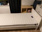 Ikea Eenpersoonsbed Wit met Kindermatras, Huis en Inrichting, Slaapkamer | Bedden, Ophalen, Gebruikt, 90 cm, Eenpersoons