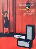 GIBSON VERSTERKER Gitaar Bas 1965 vintage Advertentie Folder, Muziek en Instrumenten, Gebruikt, Ophalen of Verzenden, 100 watt of meer