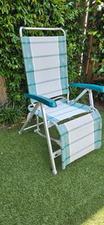 Dukdalf 9 standen relaxstoel, aluminium, Ophalen, Gebruikt, Campingstoel