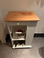 Keuken Trolley - 50x37x86cm, Huis en Inrichting, Keuken | Keukenelementen, Ophalen, Gebruikt, Wit, 50 tot 100 cm
