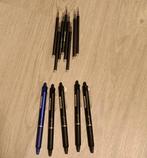 5 frixion pennen met 8 vullingen zwart, Ophalen of Verzenden, Zo goed als nieuw, Balpen, Overige merken