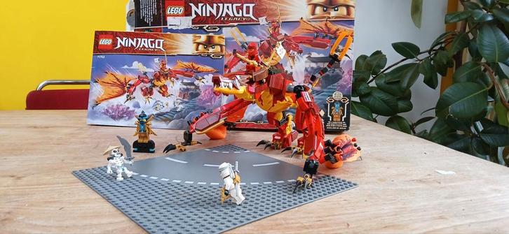 Lego ninjago fire dragon attack 71753, Kinderen en Baby's, Speelgoed | Duplo en Lego, Zo goed als nieuw, Lego, Complete set, Ophalen of Verzenden