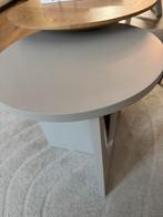 Bijzettafel salon tafel lichtgrijs, Huis en Inrichting, Tafels | Salontafels, Ophalen, Minder dan 50 cm, 50 tot 100 cm, Rond