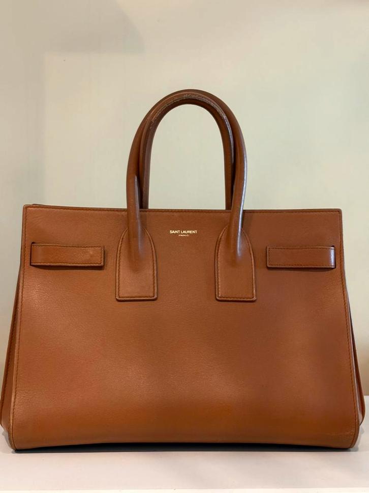 Saint Laurent daily bag havanna bruin, Sieraden, Tassen en Uiterlijk, Tassen | Damestassen, Gebruikt, Bruin, Ophalen of Verzenden