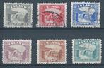 B307 – Scandinavië  - Ijsland – MiNr 150-155 (gestempeld), Verzenden, IJsland, Gestempeld