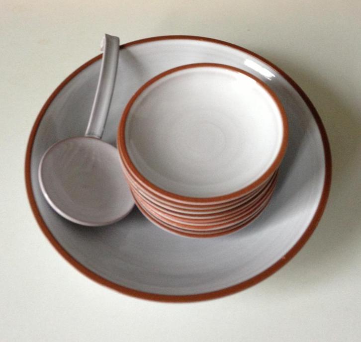 OPRUIMING Joep Felder retro pinda set schalen jaren 60 70, Antiek en Kunst, Antiek | Keramiek en Aardewerk, Ophalen of Verzenden