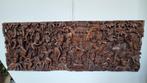 Indonesisch houtsnijwerk paneel Bali Indonesië, Ophalen of Verzenden