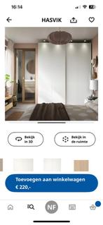 Ikea pax schuifdeuren wit 236x200 hasvik, Huis en Inrichting, Kasten | Kledingkasten, Ophalen, 200 cm of meer, Zo goed als nieuw