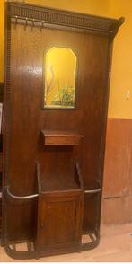 Hal kapstok met spiegel en kastjes jaren 20, Antiek en Kunst, Antiek | Meubels | Kasten, Ophalen