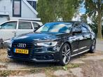 Audi A6 3.0 TDI BiTurbo|400pk|S-Line|Schuifd|Luchtv|ACC|Lane, Auto's, Automaat, Zwart, Zwart, Stationwagon