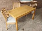 IKEA ekedalen Tafel 120/80 x 70 x 75 cm lxbxh + 3 stoelen, Huis en Inrichting, Tafels | Eettafels, Ophalen, Gebruikt, 100 tot 150 cm