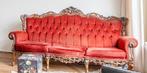 barokke bank houtsnijwerk, Huis en Inrichting, Banken | Sofa's en Chaises Longues, Ophalen, Gebruikt, 150 tot 200 cm, Driepersoons