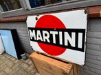 Vintage Martini emaille Reclamebord 1956, Reclamebord, Gebruikt, ., Ophalen of Verzenden