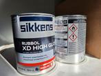 2 blikken Sikkens Rubbol XD High Gloss, RAL5001, Doe-het-zelf en Verbouw, Verf, Beits en Lak, Overige kleuren, Nieuw, Ophalen of Verzenden