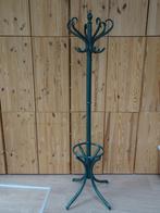 Vintage houten staande kapstok groene kleur thonet stijl, Huis en Inrichting, Woonaccessoires | Kapstokken, Ophalen, Gebruikt