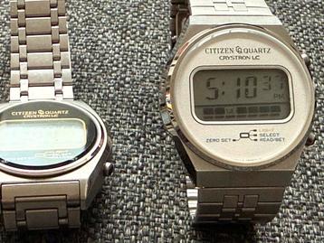 Citizen Quartz Crystron LC Horloge beschikbaar voor biedingen