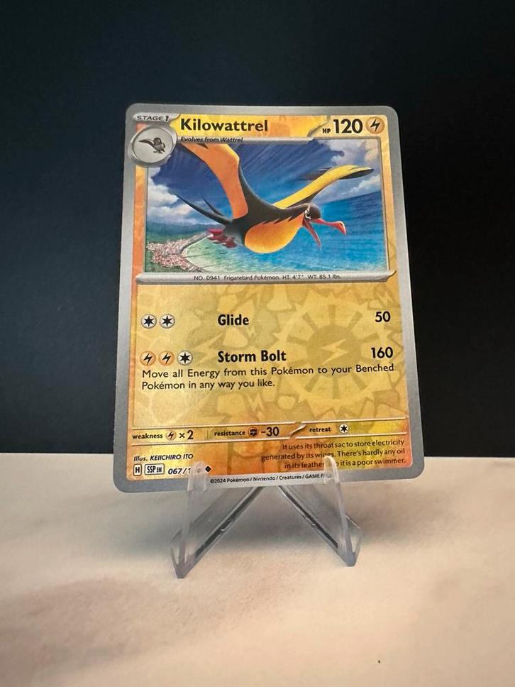 Kilowattrel 067/191 Surging Sparks - NM, Hobby en Vrije tijd, Verzamelkaartspellen | Pokémon, Zo goed als nieuw, Ophalen of Verzenden