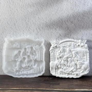 Grote, nieuwe zeer gedetailleerde siliconen Kerstmal beschikbaar voor biedingen