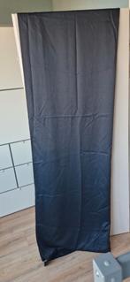 3 Zwarte Glanzende Gordijnen IKEA 140x260cm, Ophalen of Verzenden, Zo goed als nieuw