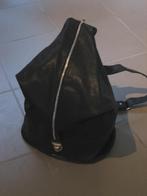 Zeer mooie ruime lederlook schoudertas AXEL DAVID, snazzeys, Verzenden, Zo goed als nieuw, Zwart, Shopper