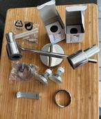 Chrome plafond led lamp, Ophalen, Metaal of Aluminium, Nieuw, Modern