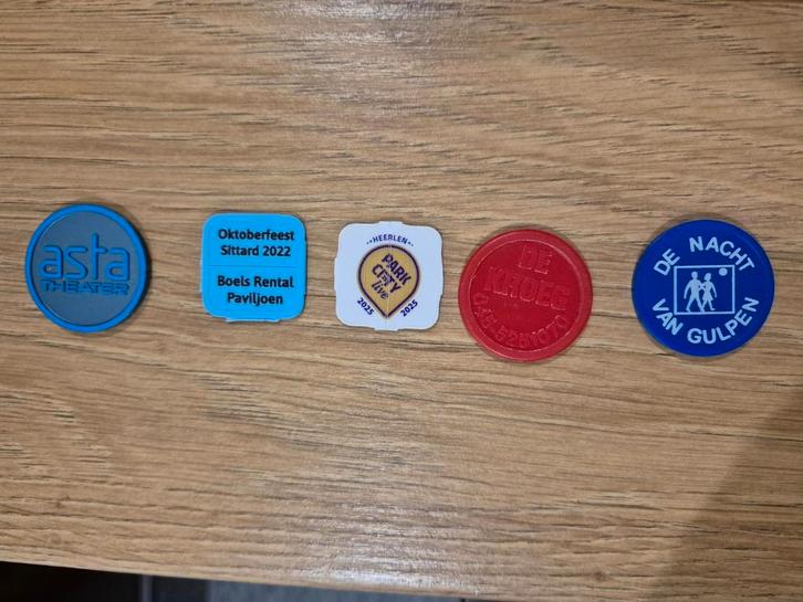 Diverse consumptiemunten setjes van 5, Verzamelen, Overige Verzamelen, Gebruikt, Ophalen of Verzenden