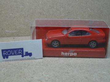 HERPA 1:87, MERCEDES CLK Rood, OVP, Zie Foto`s beschikbaar voor biedingen