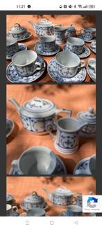 Blau Saks servies twee grote dozen vol! Ophalen voor 100,-, Ophalen