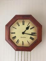 Vintage Orfac Roden Wandklok - Engels Schoolmodel, Antiek en Kunst, Antiek | Klokken, Ophalen of Verzenden