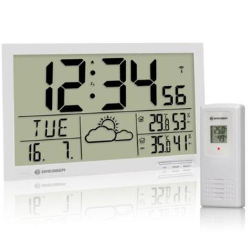 weerstation - wandklok jumbo merk bresser - 29.95 i.p.v 79 - beschikbaar voor biedingen
