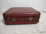 K461 VINTAGE stewardess  koffer donkerrood, Overige materialen, Gebruikt, Minder dan 50 cm, Ophalen of Verzenden