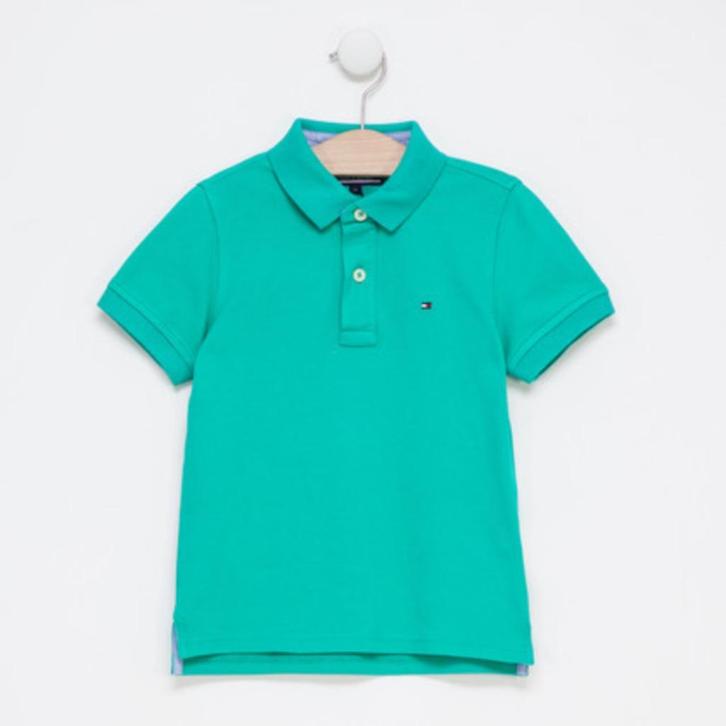 Tommy Hilfiger jongens polo shirt t-shirt turquoise maat 140, Kinderen en Baby's, Kinderkleding | Maat 140, Nieuw, Jongen, Shirt of Longsleeve