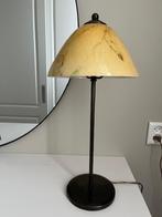 art deco tafelllamp geel gemarmerd, Ophalen of Verzenden