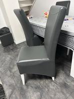 Grijze eetkamerstoel - Stijlvol en comfortabel, Huis en Inrichting, Complete eetkamers, Ophalen, Zo goed als nieuw, 4 tot 6 stoelen