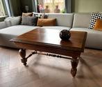 Unieke eiken houten salontafel, Huis en Inrichting, 50 tot 100 cm, 100 tot 150 cm, Gebruikt, Rechthoekig