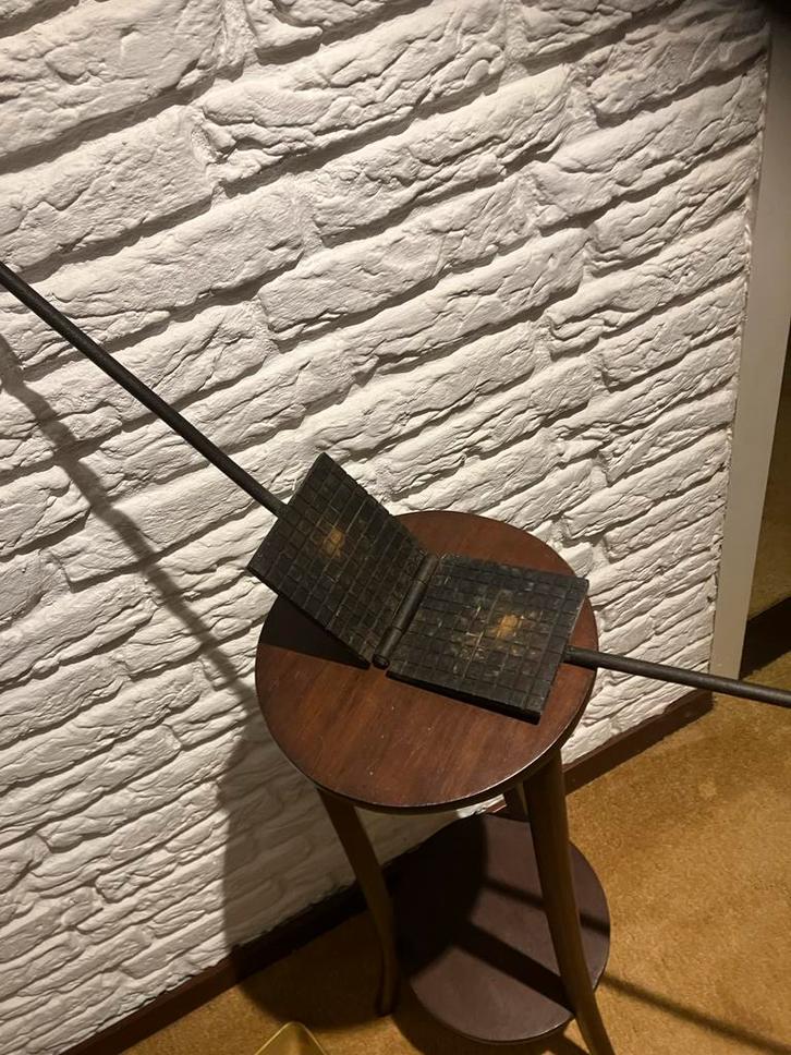 Antiek wafelijzer - authentiek en charmant, Huis en Inrichting, Krukjes, Gebruikt, IJzer, Ophalen