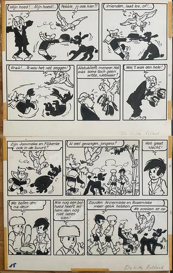 Originele tekening Jommeke - De Witte Bolhoed 1970 - Jef Nys beschikbaar voor biedingen