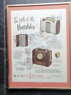 RCA Victor Portables originele advertentie jaren '50., Huis en Inrichting, Ophalen of Verzenden, Zo goed als nieuw