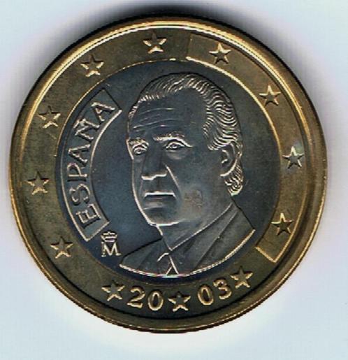 22-2013 Spanje 1 euro 2003, Postzegels en Munten, Munten | Europa | Euromunten, Losse munt, 1 euro, Spanje, Verzenden