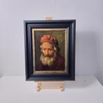 Portret oude man. Olieverf op doek, Antiek en Kunst, Kunst | Schilderijen | Klassiek, Ophalen of Verzenden