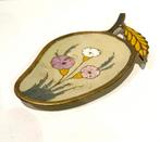 Messing geemailleerd schaaltje, Ophalen of Verzenden, Zo goed als nieuw, Goud, Overige materialen