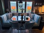 Dinerset... eethoek zgan, Huis en Inrichting, Tafels | Eettafels, Ophalen, Zo goed als nieuw, Vijf personen of meer, Rechthoekig