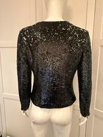 Zwart pailletten jasje., Overige typen, Mango, Verzenden, Zwart